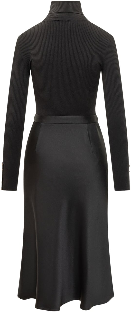 Elisabetta Franchi Elisabetta Franchi Abito con Collo Alto Zwart