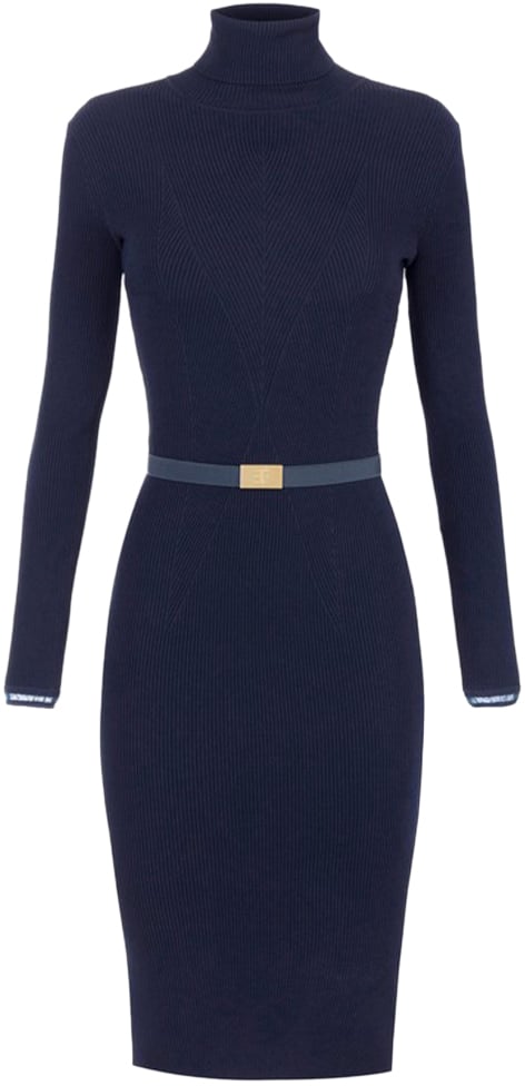 Elisabetta Franchi Dresses Blue Blauw