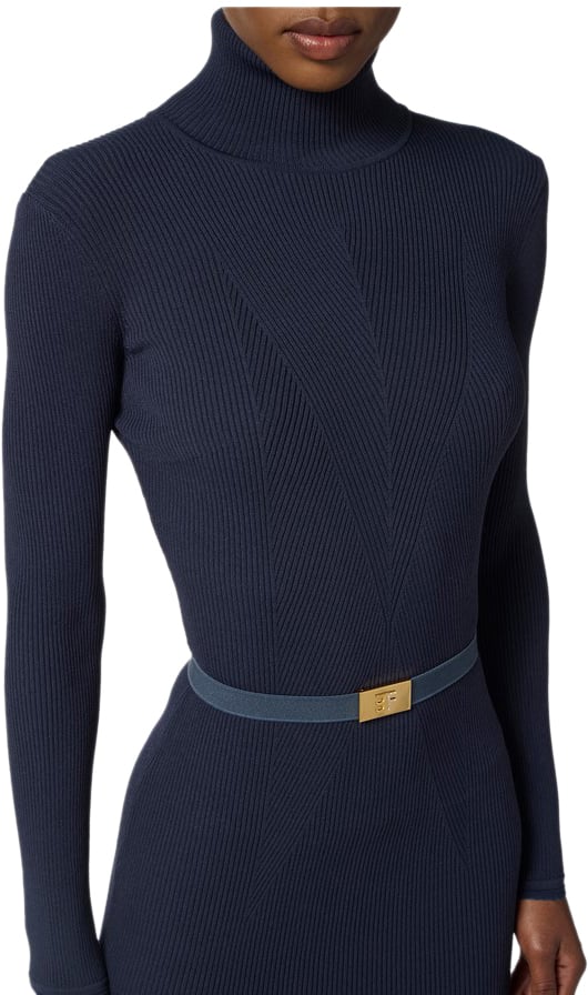 Elisabetta Franchi Dresses Blue Blauw
