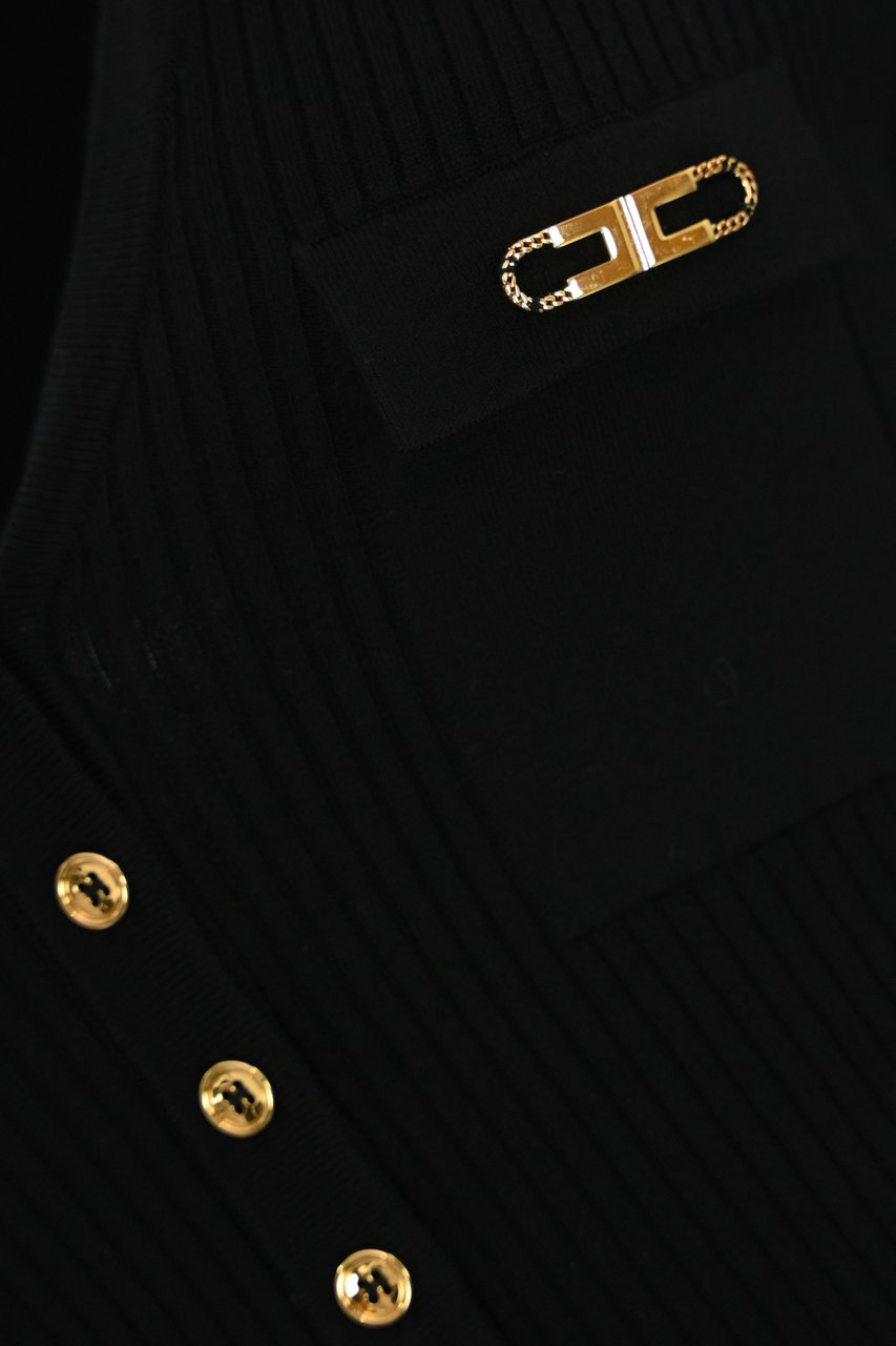 Elisabetta Franchi Dresses Black Zwart