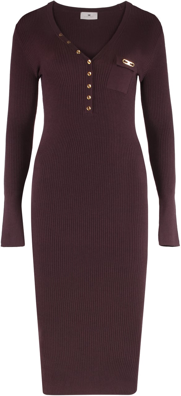 Elisabetta Franchi I live in ribbed knit. Paars