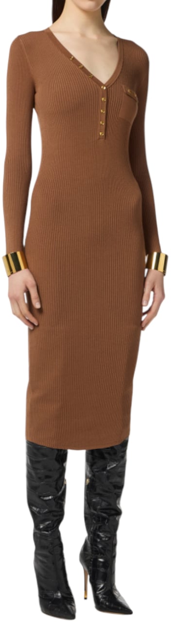 Elisabetta Franchi Dresses Brown Rose Bruin