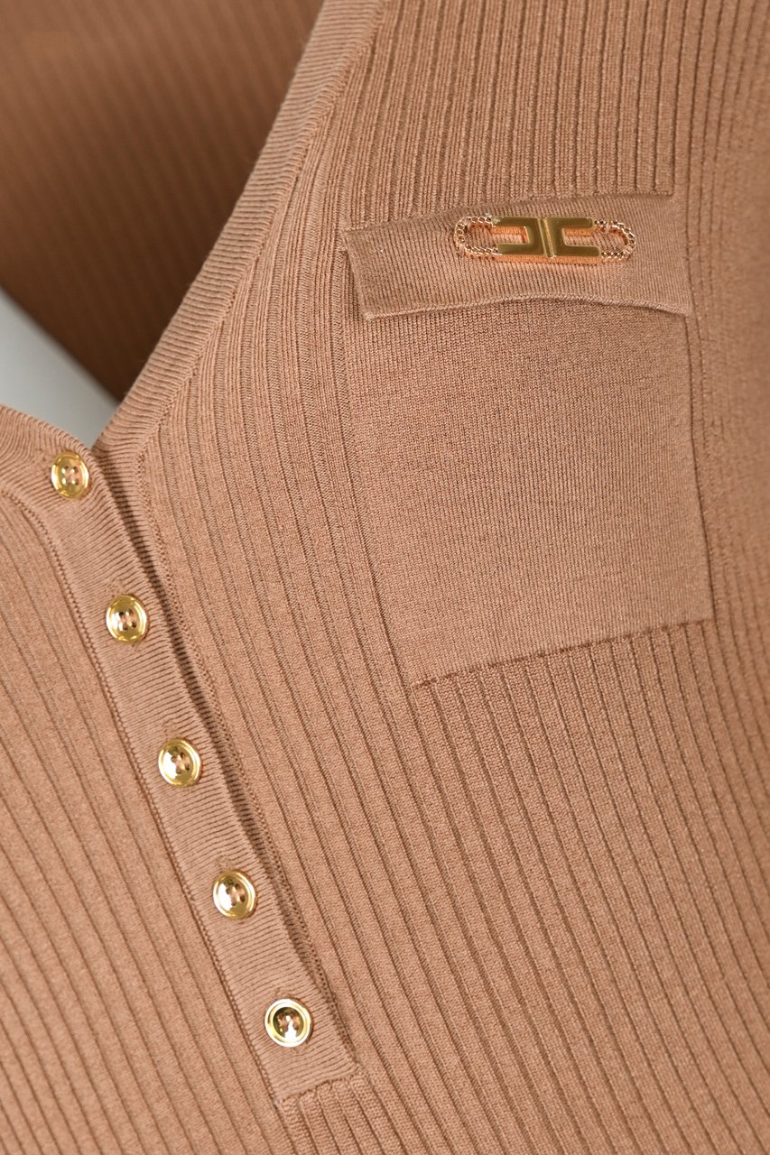 Elisabetta Franchi Dresses Brown Sugar Bruin