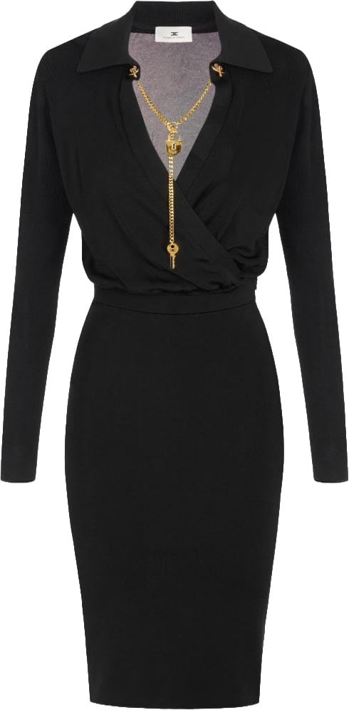 Elisabetta Franchi Dresses Black Zwart