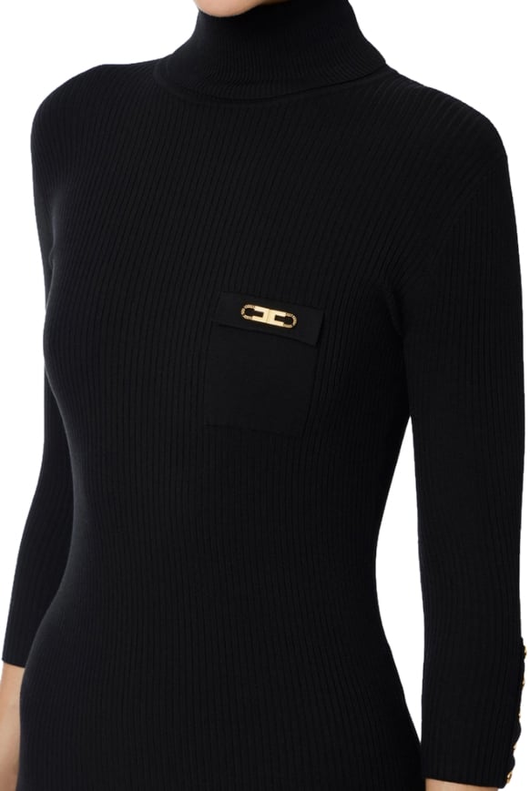 Elisabetta Franchi Dresses Black Zwart