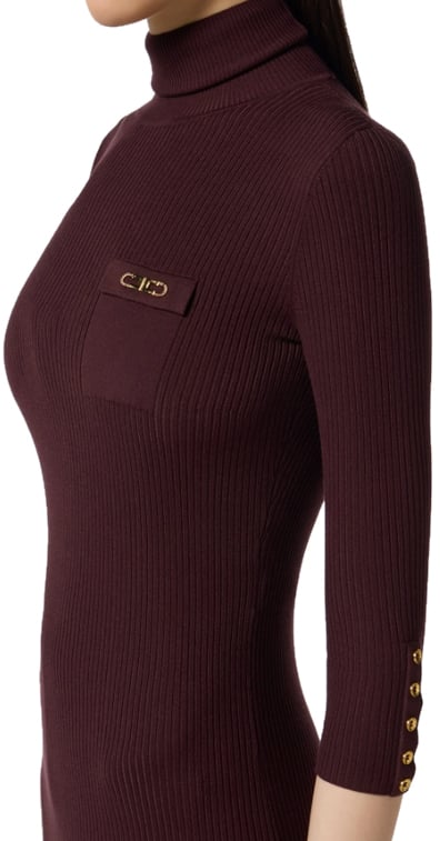 Elisabetta Franchi Dresses Merlot Rood