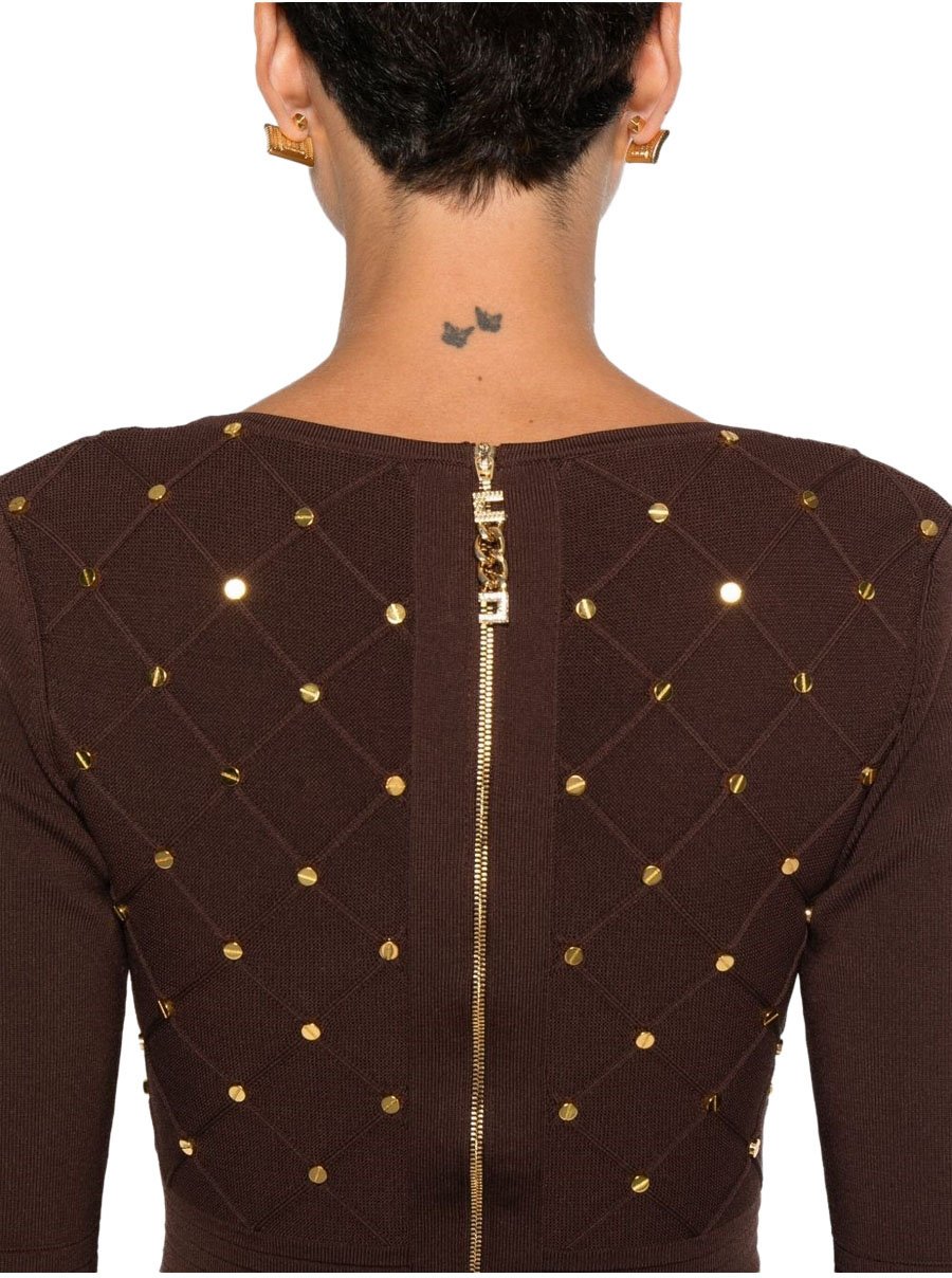 Elisabetta Franchi Dresses Brown Bruin