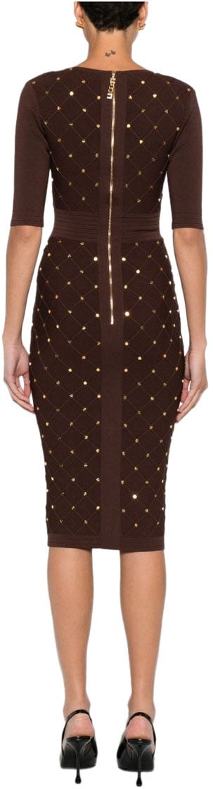 Elisabetta Franchi Dresses Brown Bruin
