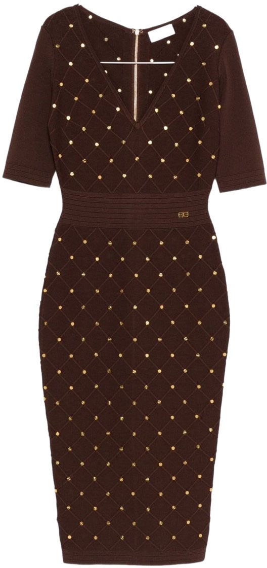 Elisabetta Franchi Dresses Brown Bruin