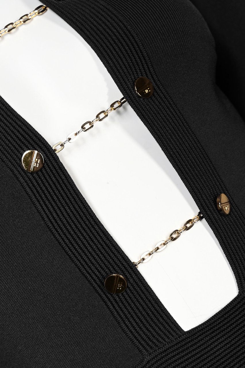 Elisabetta Franchi Dresses Black Zwart