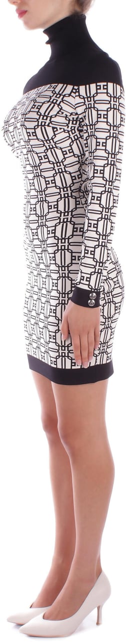 Elisabetta Franchi Dresses Burro Nero Zwart
