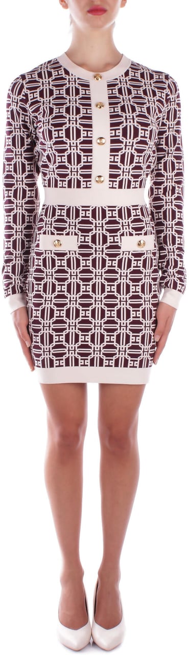Elisabetta Franchi Dresses Bordeaux Rood