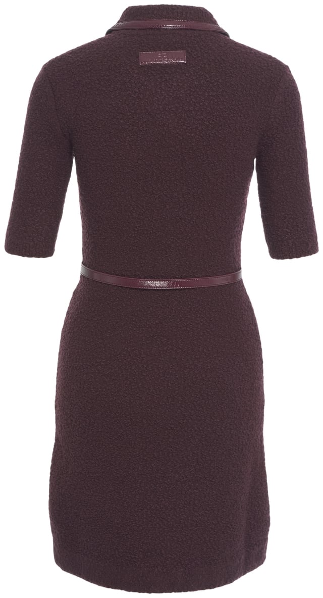 Elisabetta Franchi Abito in maglia bouclé Paars