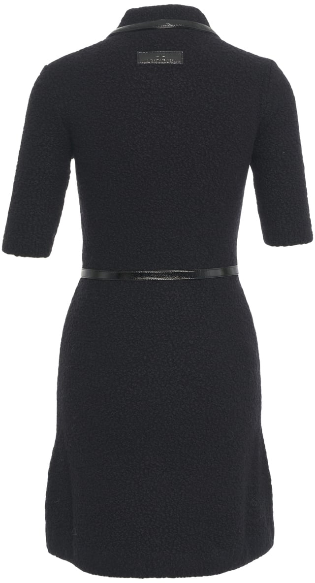 Elisabetta Franchi Abito in maglia bouclé Zwart