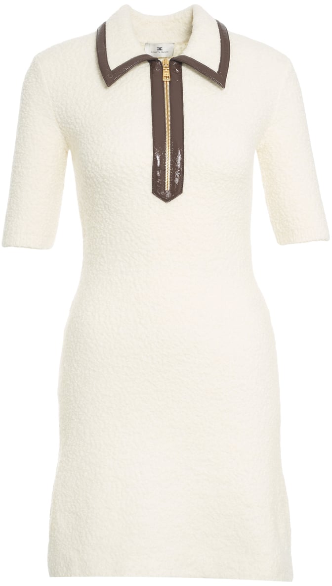 Elisabetta Franchi Abito in maglia bouclé Wit