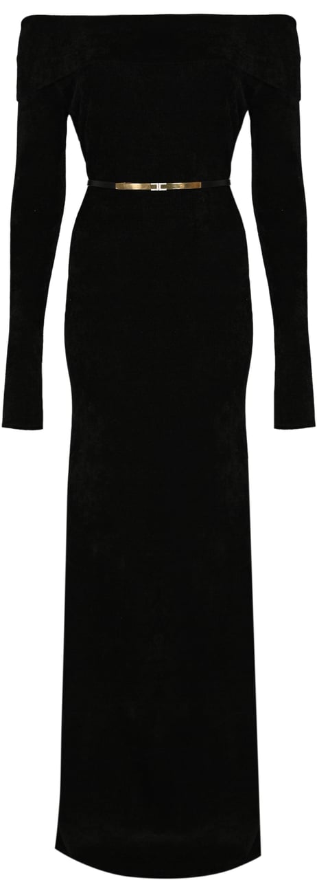Elisabetta Franchi Dresses Black Zwart