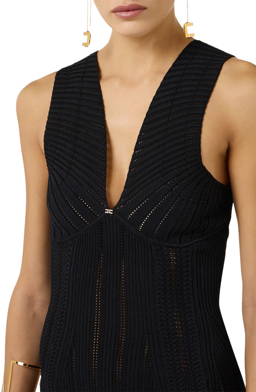 Elisabetta Franchi Dresses Black Zwart