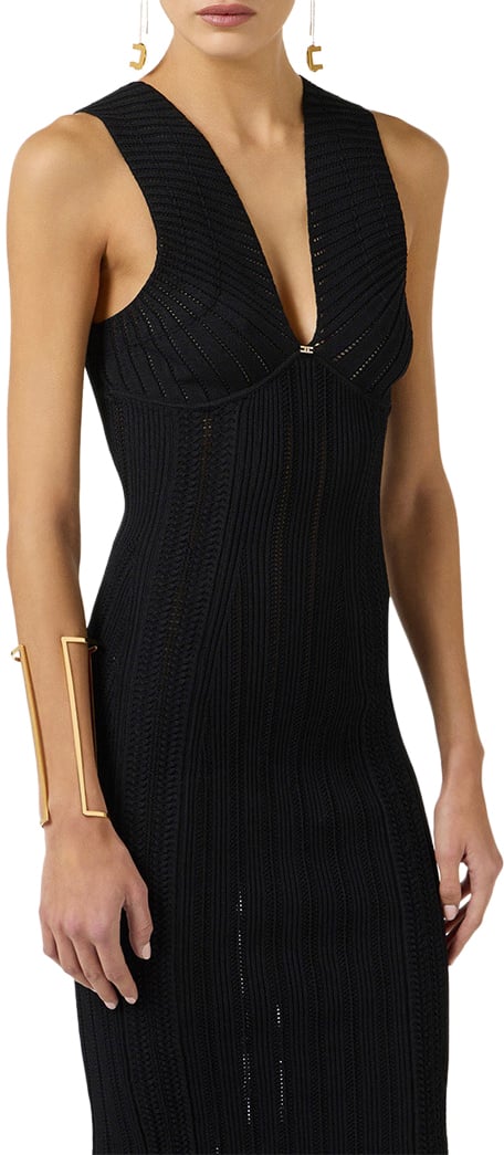 Elisabetta Franchi Dresses Black Zwart