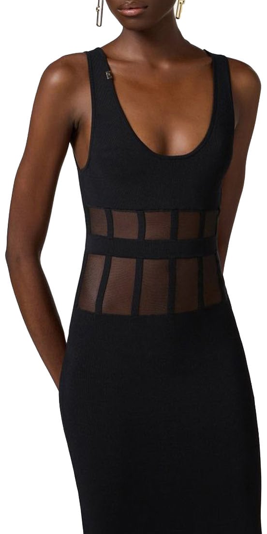 Elisabetta Franchi Dresses Black Zwart