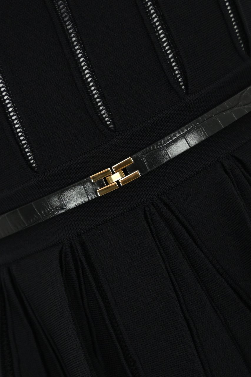 Elisabetta Franchi Dresses Black Zwart