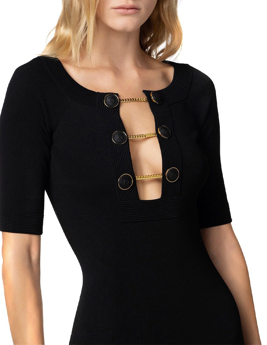 Elisabetta Franchi Dresses Black Zwart