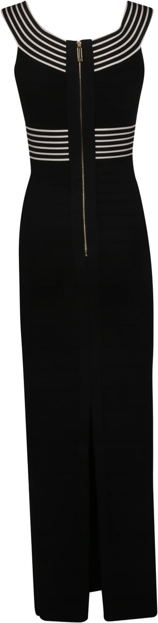 Elisabetta Franchi Sleeveless Dress Black Zwart