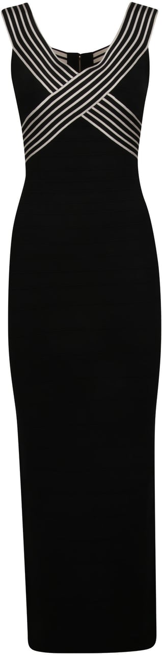 Elisabetta Franchi Sleeveless Dress Black Zwart