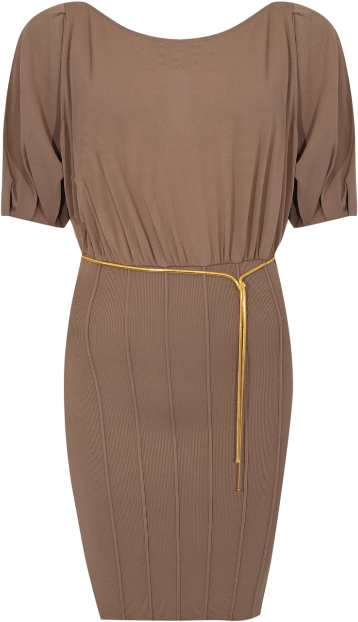 Elisabetta Franchi Dresses Argilla Taupe