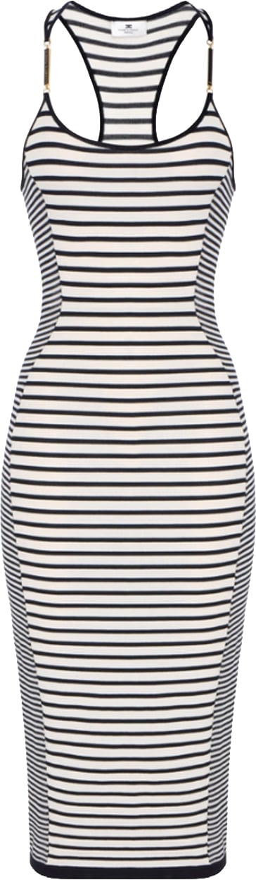 Elisabetta Franchi Dresses Nero/Burro Divers