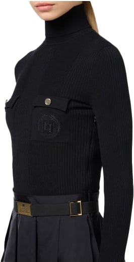 Elisabetta Franchi Dress Black Zwart