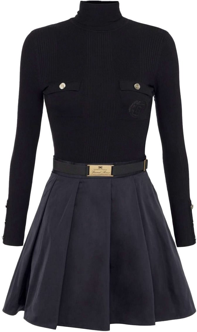Elisabetta Franchi Dress Black Zwart