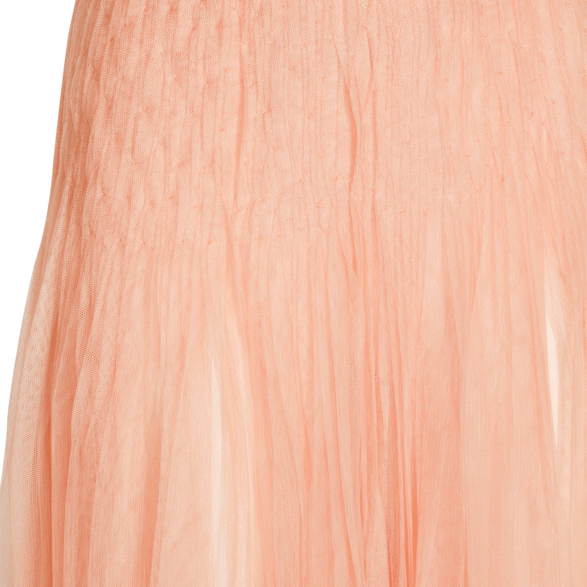 Elisabetta Franchi Nude Long Dress With Deep V Neckline And Tulle Inserts Neutraal