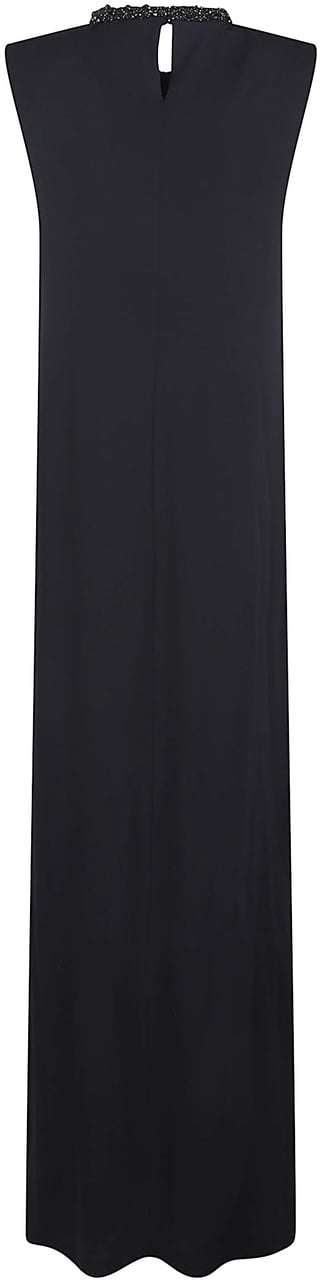 Elisabetta Franchi Long Dress Black Zwart
