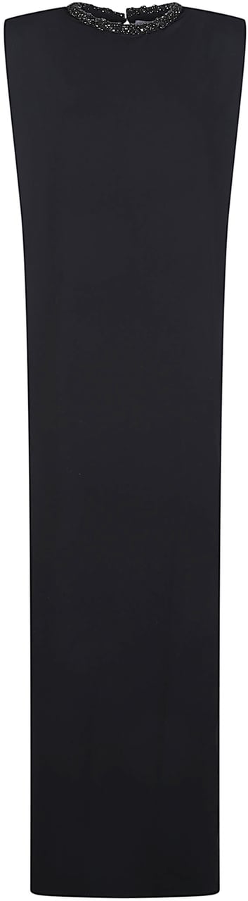 Elisabetta Franchi Long Dress Black Zwart