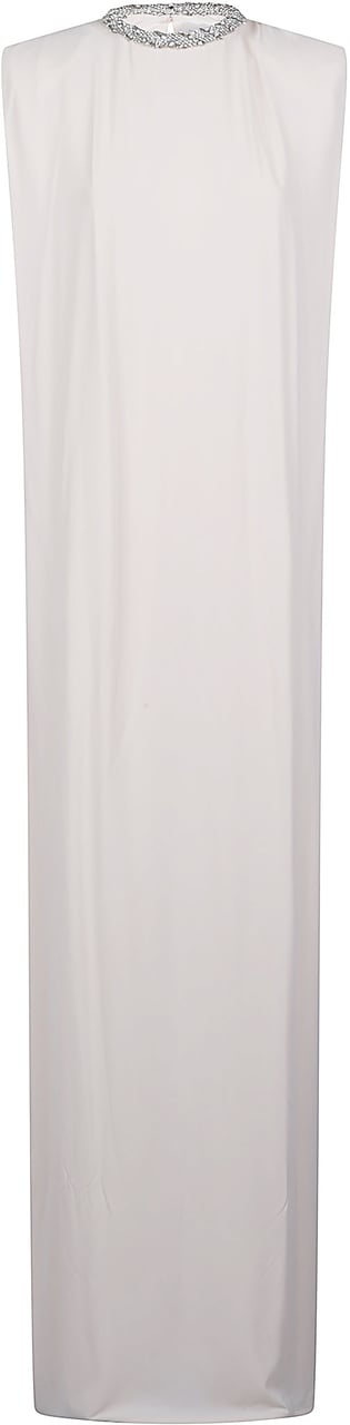 Elisabetta Franchi Long Dress Nude Beige