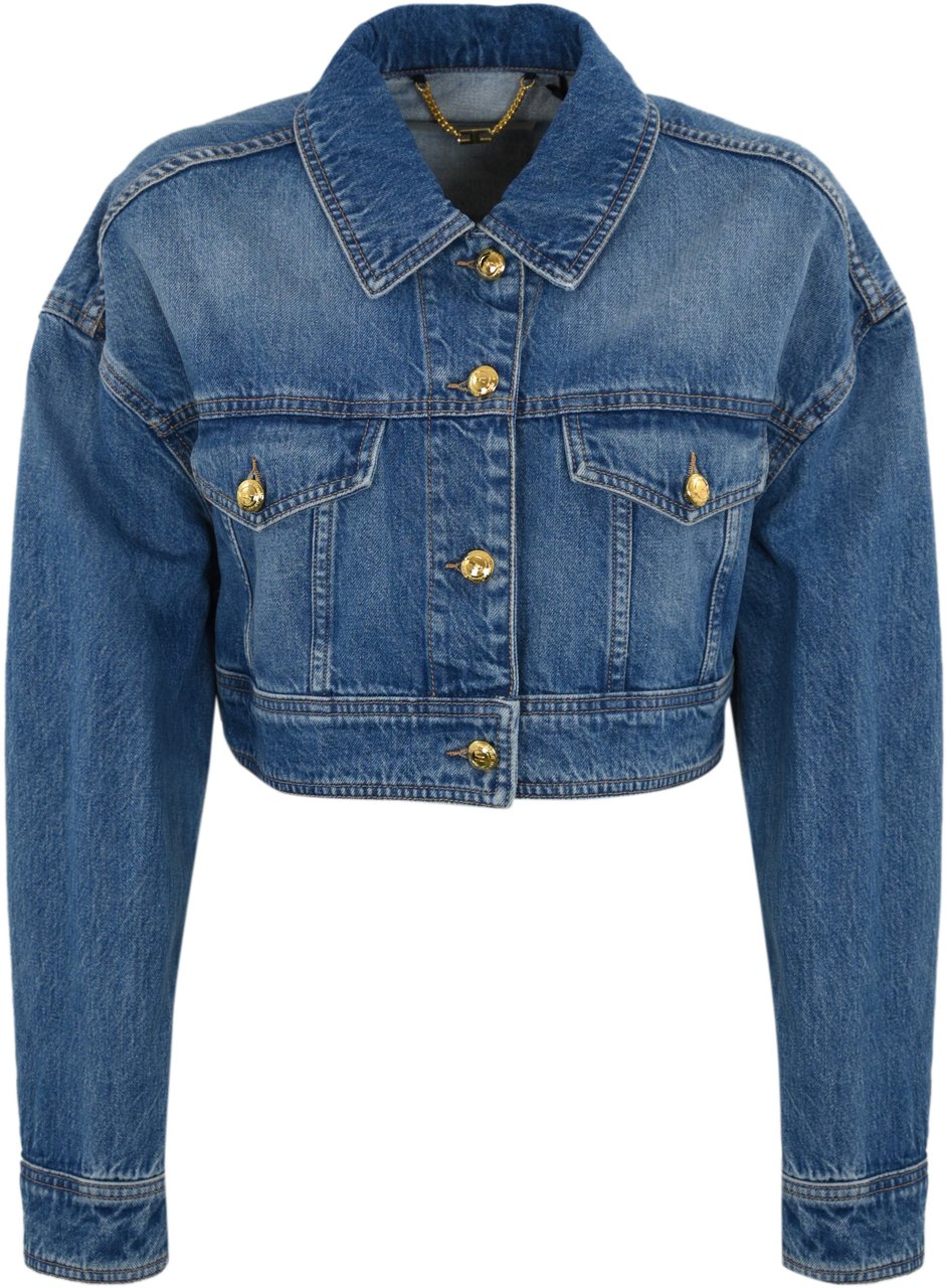 Elisabetta Franchi Jackets Blue Blauw