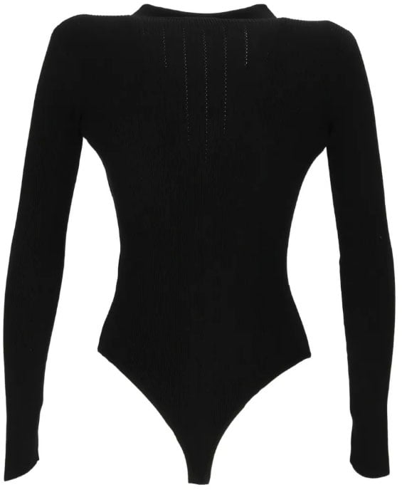 Elisabetta Franchi Top Nero Zwart