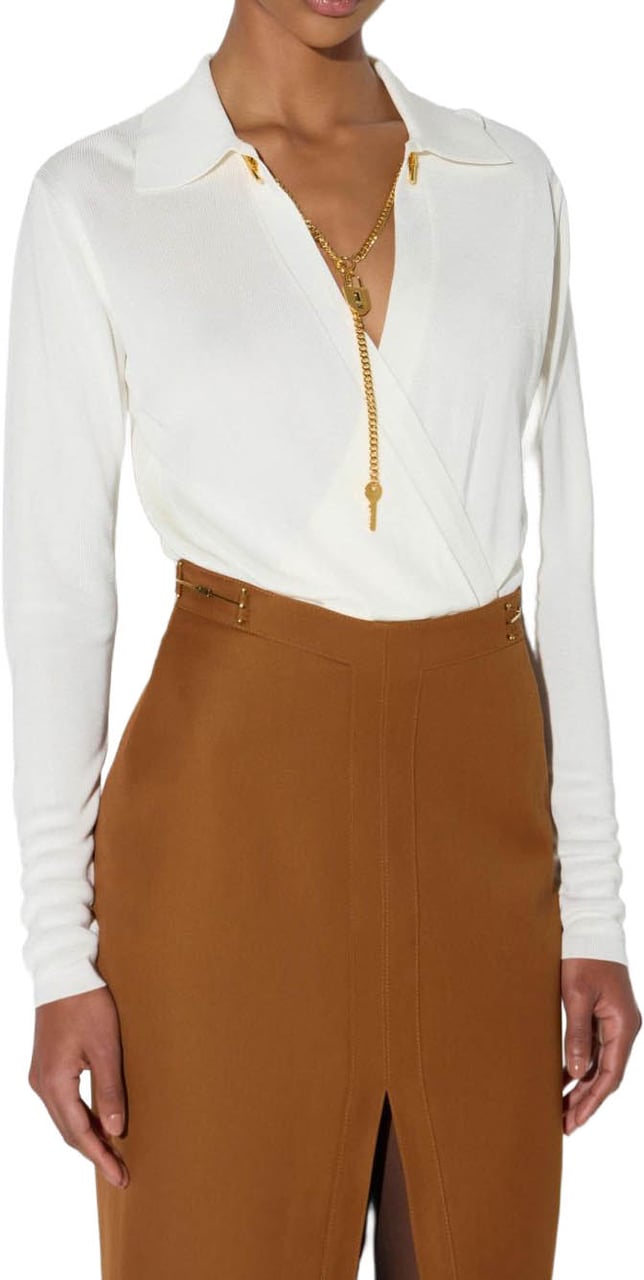 Elisabetta Franchi Top White Wit