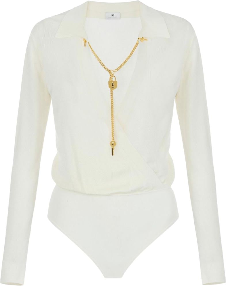 Elisabetta Franchi Top White Wit