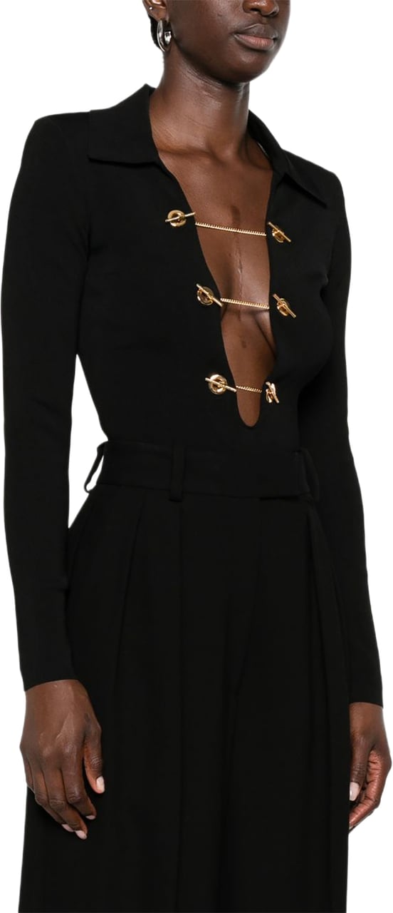 Elisabetta Franchi Top Black Zwart