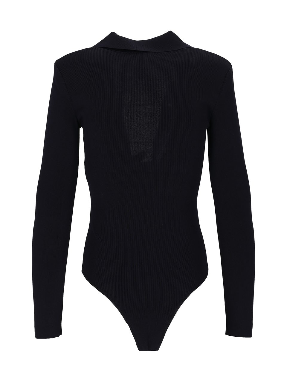 Elisabetta Franchi Knit Fitted Gold Chain Bodysuit Zwart