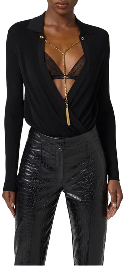 Elisabetta Franchi Tops Black Zwart