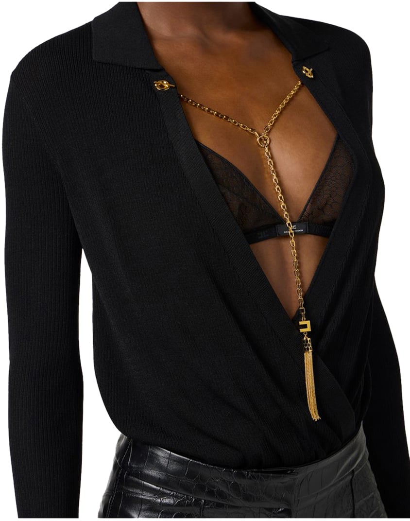 Elisabetta Franchi Tops Black Zwart