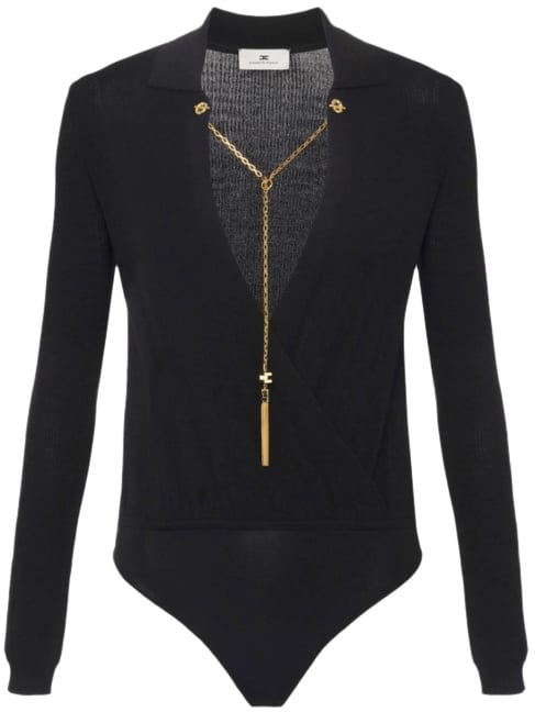 Elisabetta Franchi Top Black Zwart