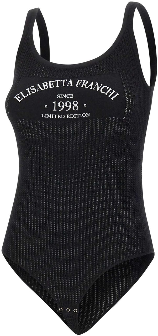 Elisabetta Franchi Top Black Zwart