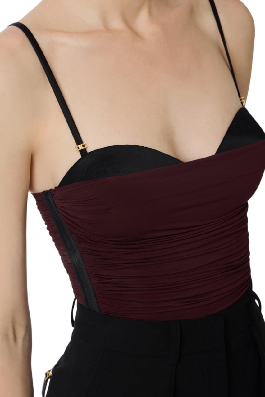 Elisabetta Franchi Top Merlot Rood