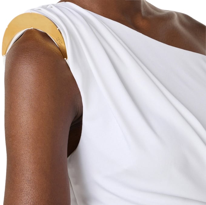 Elisabetta Franchi Top Ivory Wit