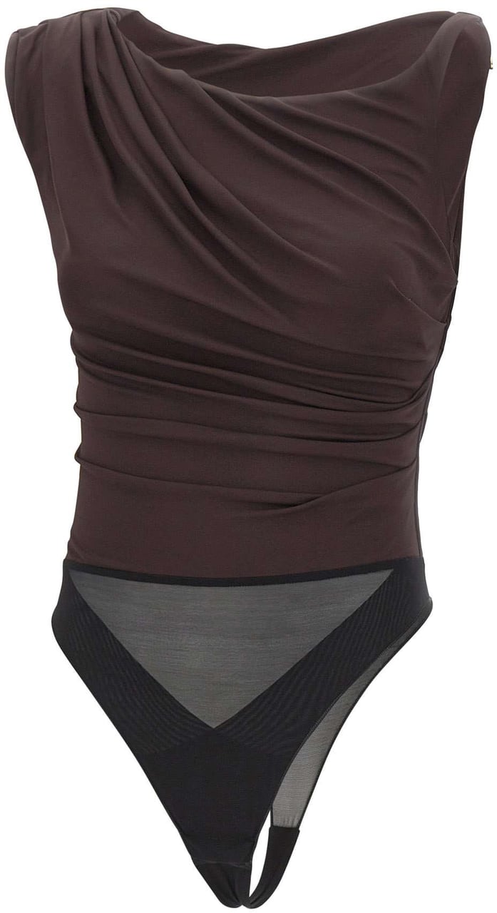 Elisabetta Franchi Top Brown Bruin