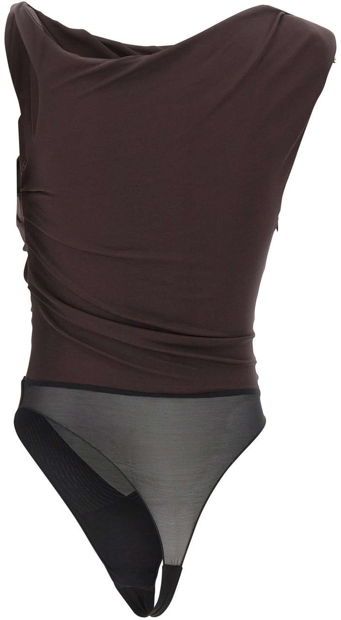 Elisabetta Franchi Top Brown Bruin