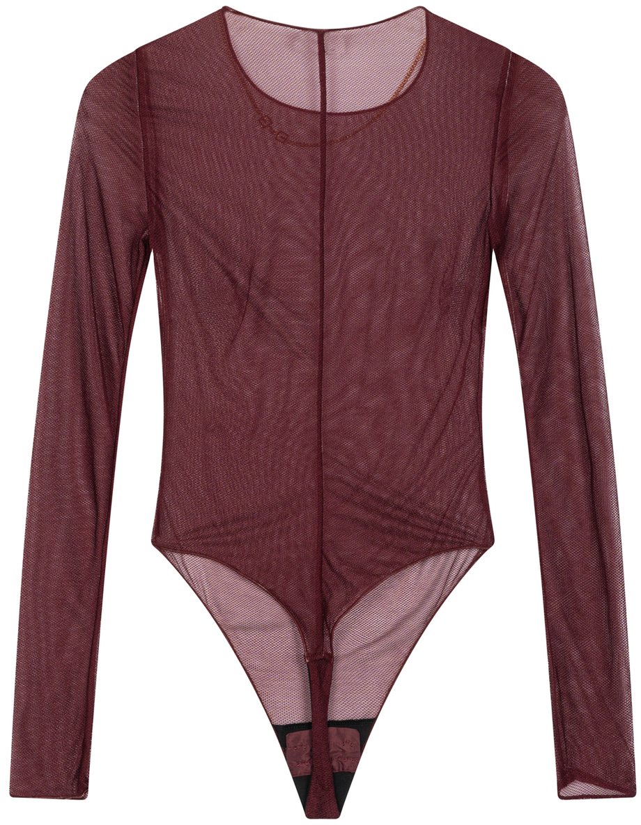 Elisabetta Franchi Body in maglia con dettaglio a catena Rood